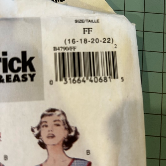 Butterick Walkaway Dress Pattern FF EUC - Picture 3 of 3